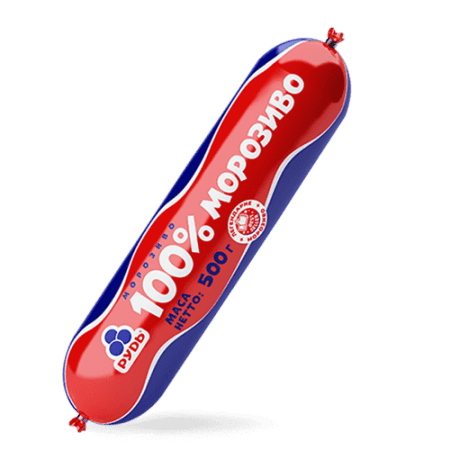 100% морозиво ваг. 0,5кг