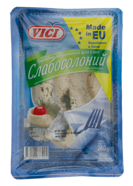Філе оселедця слабосолене, 240г.