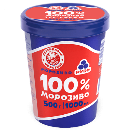 100 % Морозиво, відро 500г