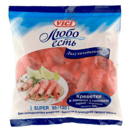 Креветка, 90/120, 500г