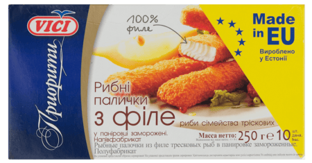 Рибні палички з філе 250 г
