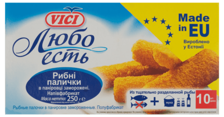 Рибні палички 250г