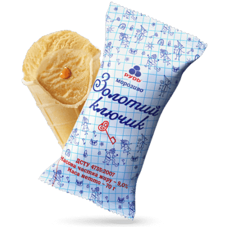 Морозиво "Золотий ключик" в/ст 70г/30шт.