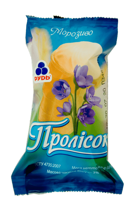 Морозиво Пролісок молочний в/ст 60г/50шт.