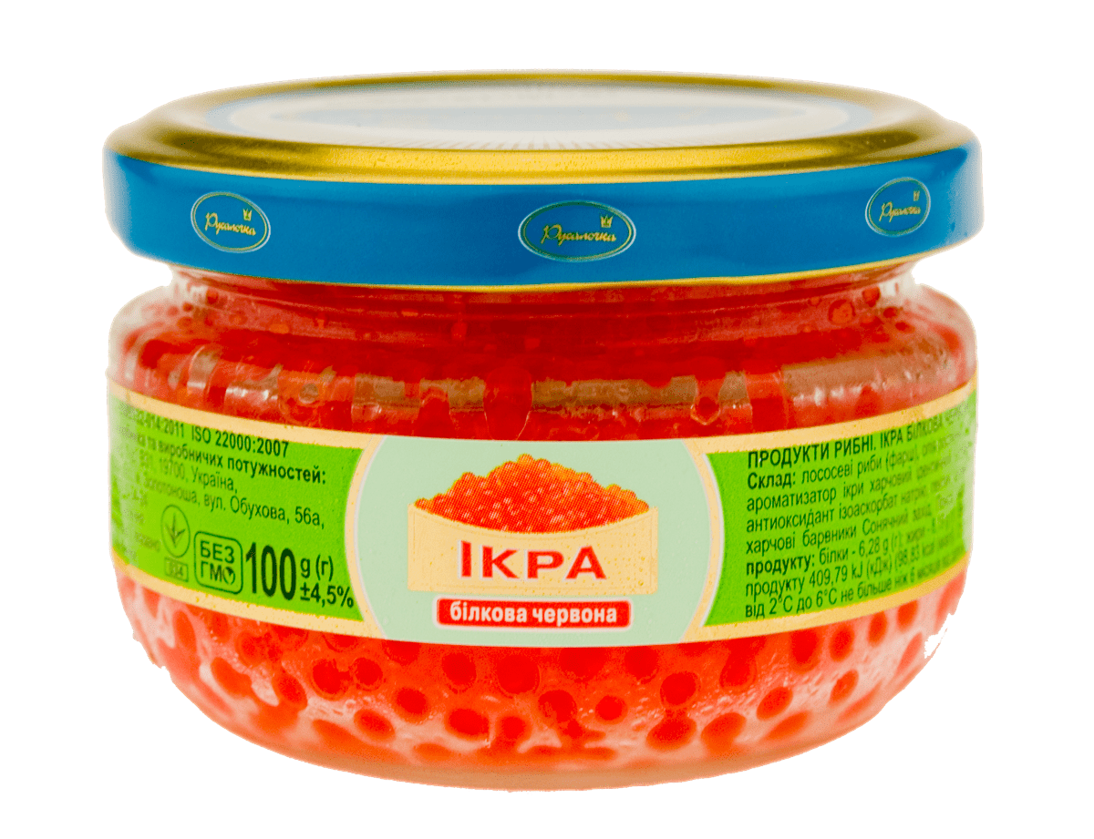 Ікра білкова червона 100 г (8 шт./уп.)