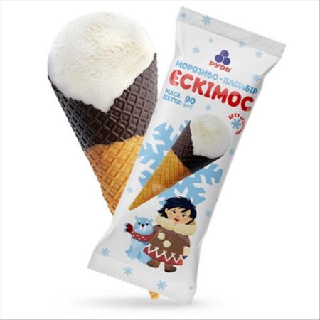 Морозиво Ріжок Ескімос, 90г/16шт