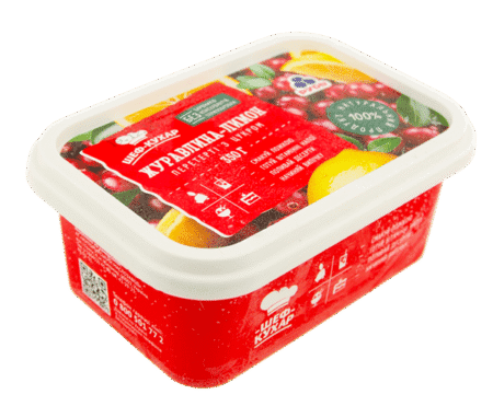 Журавлина-лимон перетерті з цукром, 350г.