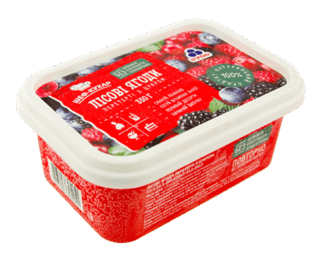 Лісові ягоди перетерті з цукром, 350г.