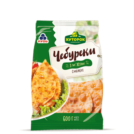 Чебуреки заморожені, Хуторок, 0,6кг