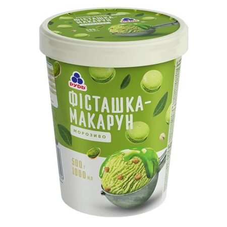 Морозиво "Фісташка-макарун", відро, 500г