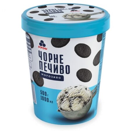 Морозиво "Чорне печиво", відро, 500г