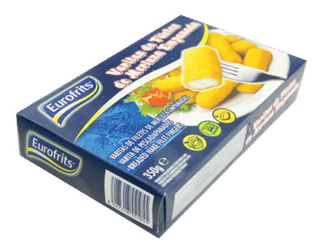 Паніровані палички з філе хека, Eurofrits, (551005) 0,35кг