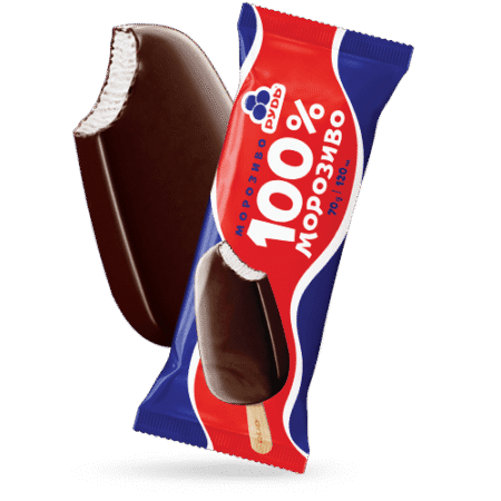 Морозиво Ескімо "100% морозиво",Рудь, 70г