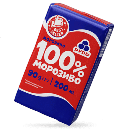 Морозиво брикет "Рудь", 100г