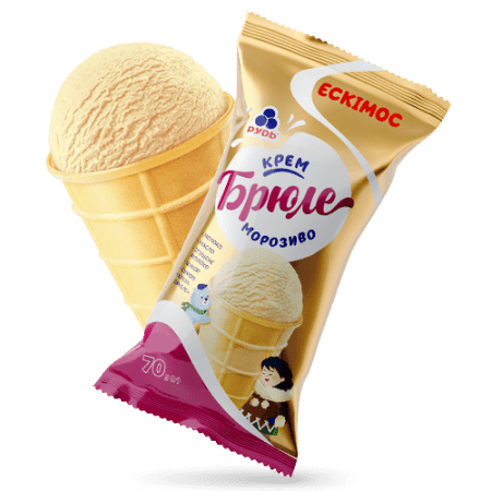 Морозиво в/ст. ескімоc крем-брюле, 70г