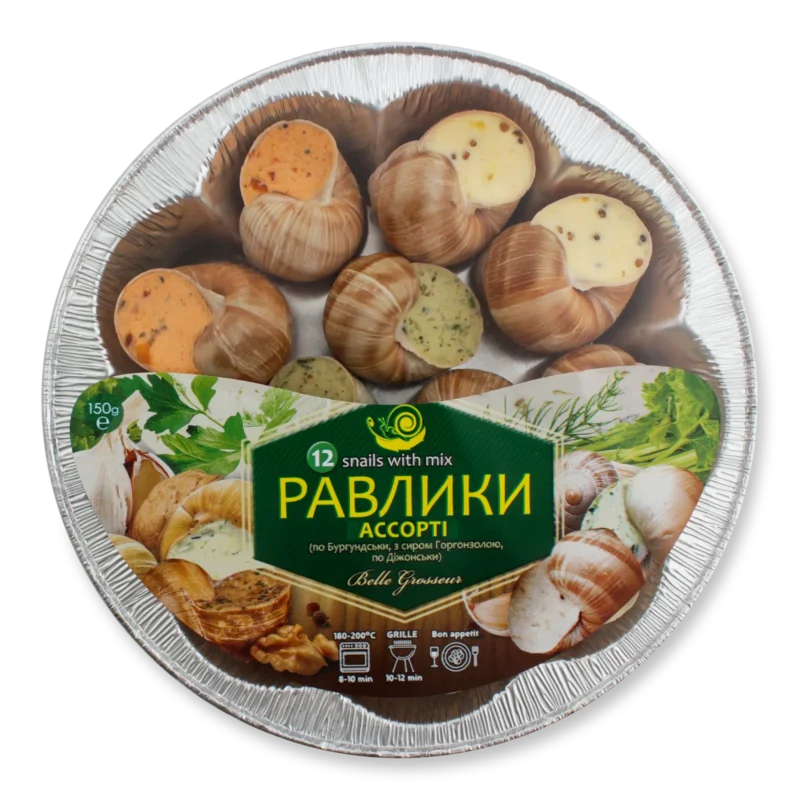 Равлики виноградні в соусі "Асорті", 150г