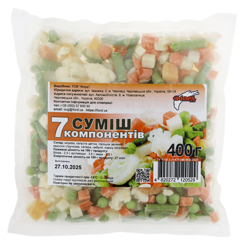 Суміш 7 компонентна, ТМ"Фіорд", 400г