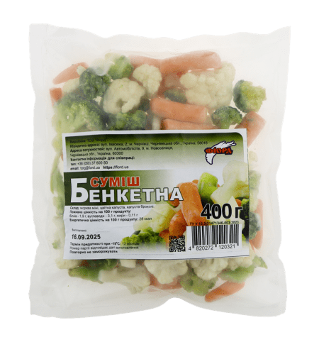 Суміш овочева "Банкетна",ТМ"Фіорд", 0,4кг