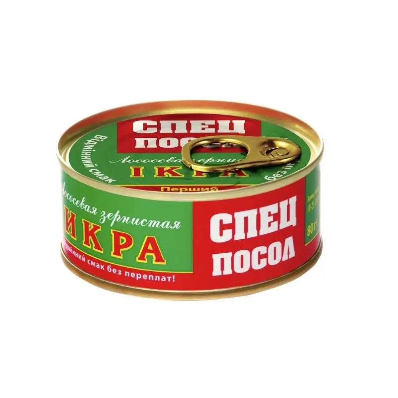 Ікра лососева зерниста, з/б, СПЕЦПОСОЛ, 80г
