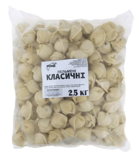 Пельмені "Класичні", п/е пакет, ТМ Фіорд, 2,5кг