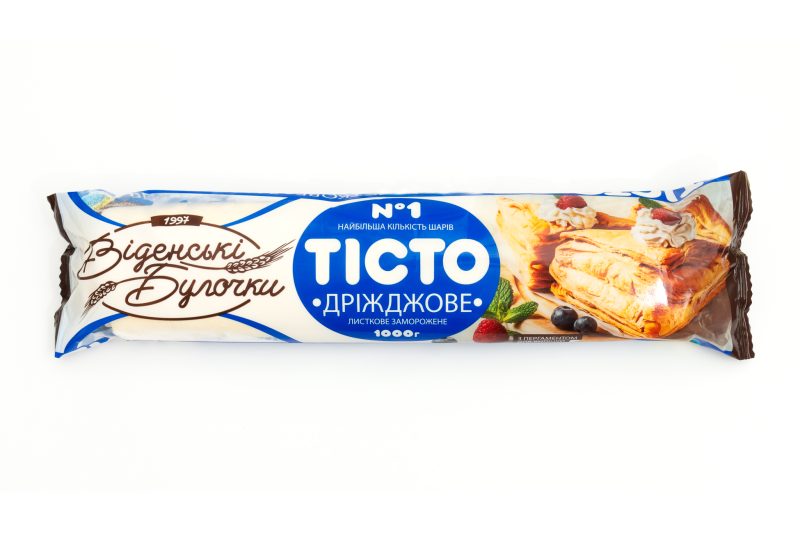Тісто листкове дріжджове, Віденські Булочки, 1кг