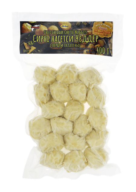 Сирні нагетси Чедер з перцем Халапеньо, (809119), Aviko, 400г