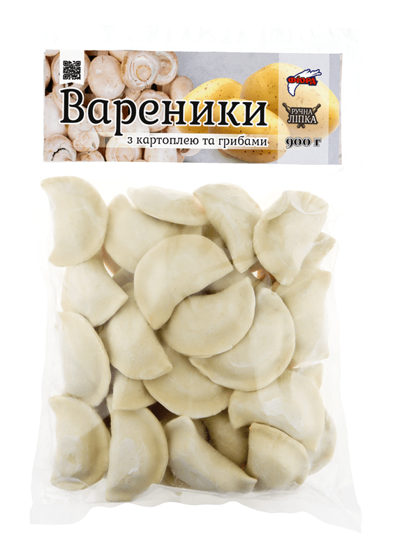Вареники з картоплею та грибами, ТМ Фіорд, 900г