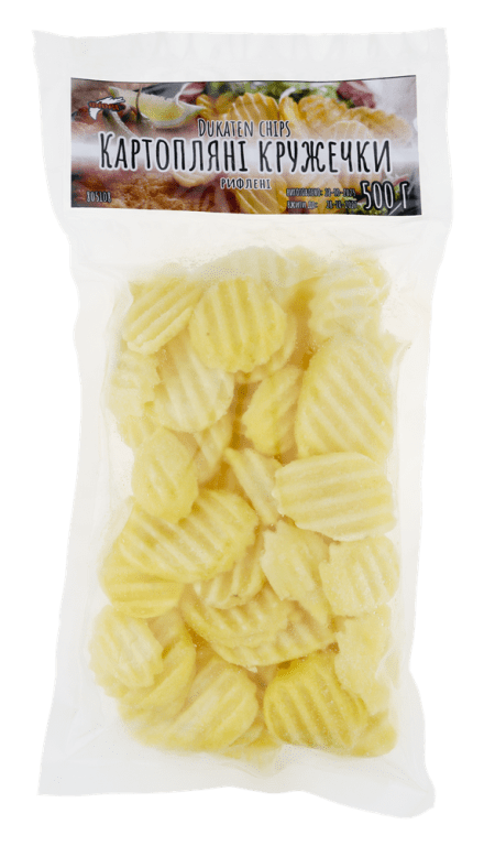 Картопля Фрі рифлені кружечки, 805108, Aviko, 0,5 кг