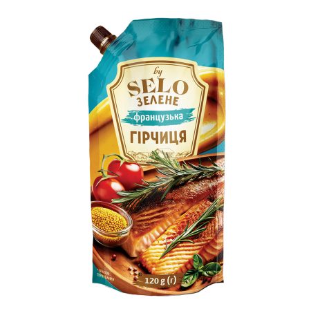 Гірчиця "Французька" дой-пак, ТМ "Selo Зелене", 120г