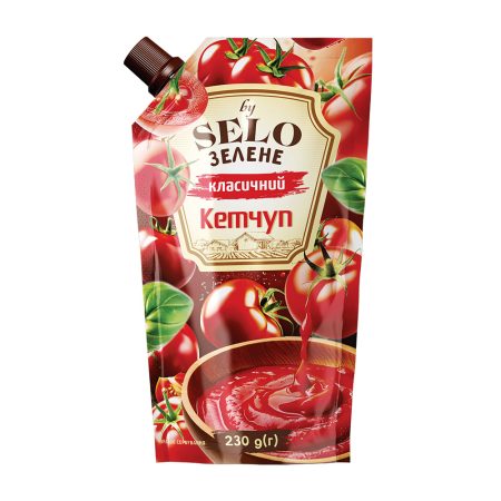 Кетчуп Класичний, д/п ТМ "Selo Зелене", 230г
