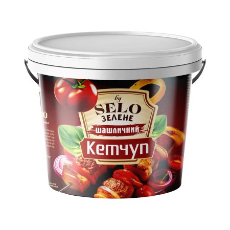 Кетчуп Шашличний, відро, ТМ "Selo Зелене", 5кг