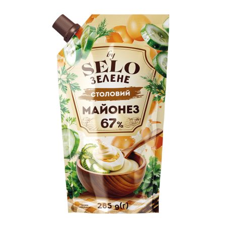 Майонез Столовий 67%, д/п, ТМ "Selo Зелене", 285г