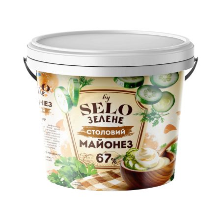Майонез Столовий 67%, відро, ТМ "Selo Зелене", 4,5кг