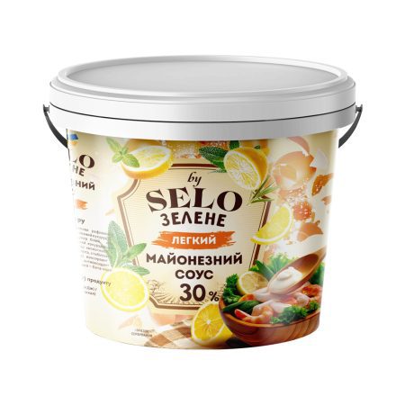 Майонезный соус Легкий 30%, відро, ТМ "Selo Зелене", 4,5кг