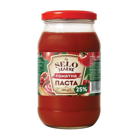Томатна паста, склобанка, ТМ "Selo Зелене", 480г