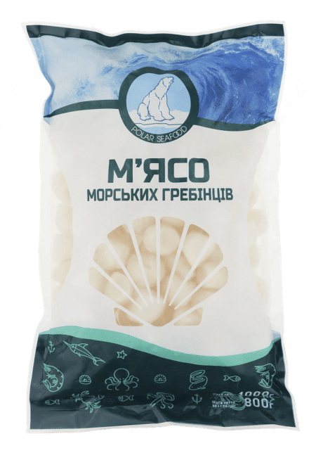 М’ясо морських гребінців, Argopecten Irradians 10/20, Polar Seafood, 1кг