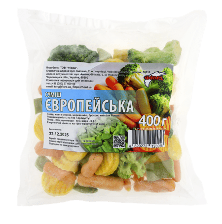 Суміш Європейська, ТМ Фіорд 0,4кг