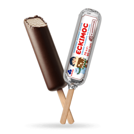 Морозиво Ескімо "Ескімос" шоколадний (циліндр), Рудь, 70г