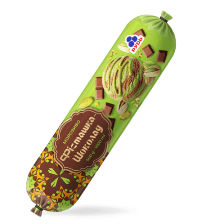 Морозиво "Фісташка-Шоколад", Рудь, 500г